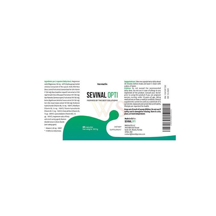 Sevinal Opti - capsules voor urine-incontinentie